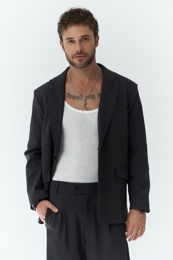 Orlando Soft Siyah Erkek Ceket Pantolon Takım - Image 1