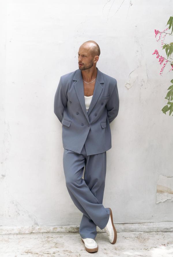 Ayyubay İndigo Erkek Blazer Ceket - Image 1