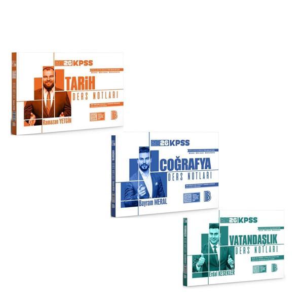 Benim Hocam 2026 KPSS Tarih Coğrafya ve Vatandaşlık Video Ders Notları Seti 3 Kitap - Benim Hocam Yayınları - Image 1