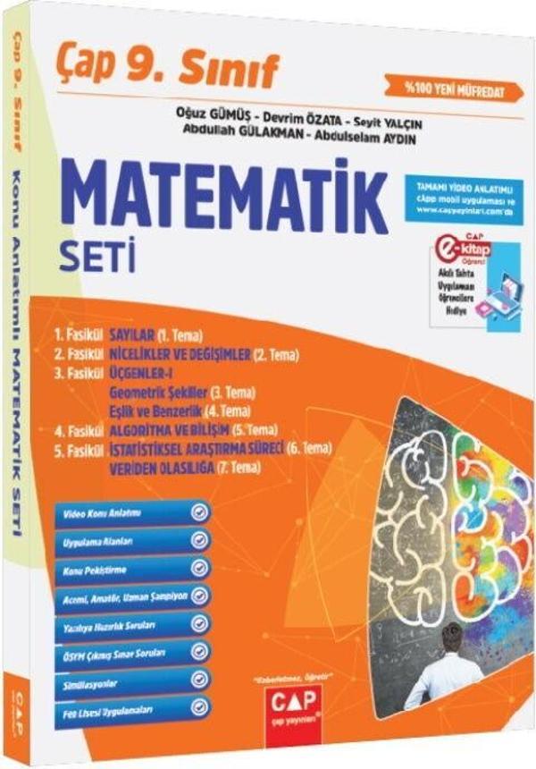 9. Sınıf Matematik Seti Çap Yayınları - Çap Yayınları - Image 1