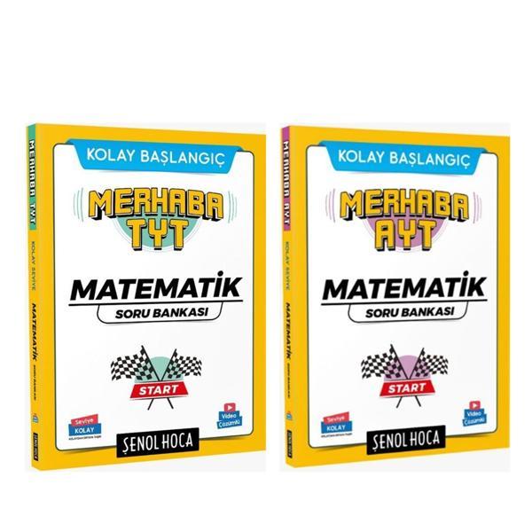 Şenol Hoca Merhaba TYT ve AYT Matematik Soru Bankası Seti 2 Kitap - Şenol Hoca Yayınları - Image 1