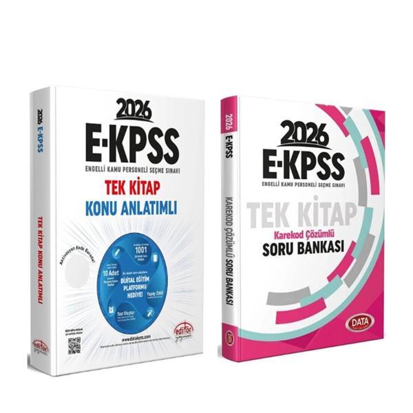 Editör Yayınları 2026 EKPSS Tek Kitap Konu Anlatımlı ve Data Soru Bankası Seti 2 Kitap - Data Yayınları - Image 1