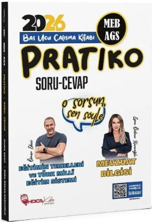 2026 MEB AGS Eğitimin Temelleri ve Türk Millî Eğitim Sistemi Mevzuat Bilgisi Pratiko Soru Cevap Çalışma Kitabı Hoca Kafa - Hoca Kafası Yayınları - Image 1