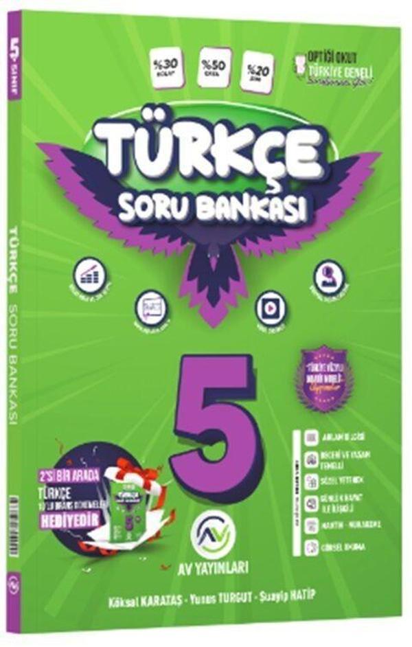 5. Sınıf Türkçe Soru Bankası Av Yayınları - Av Yayınları - Image 1