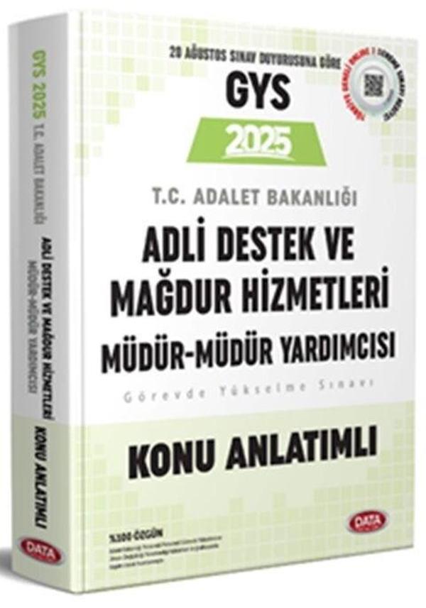 GYS Adalet Bakanlığı Adli Destek ve Mağdur Hizmetleri Müdür ve Yardımcısı Konu Anlatımlı Data - Data Yayınları - Image 1