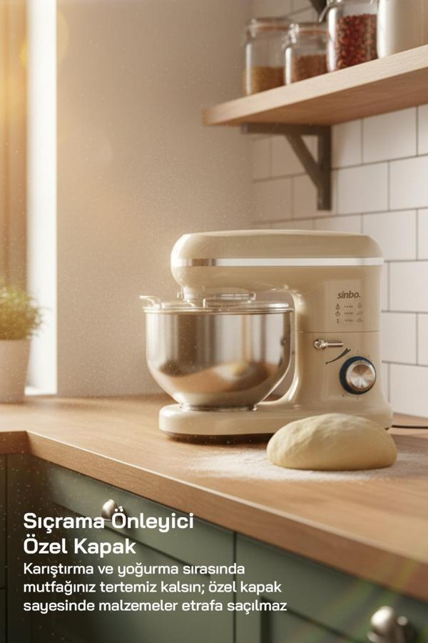 Sinbo SMX-2770 Standlı Mikser-Krem - Image 1