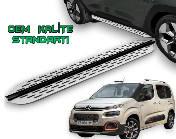 CİTROEN BERLİNGO ** KISA SAŞE ** 2019 2020 2021 2022 2023 2024 2025 2026 ARACA ÖZEL YAN BASAMAK - Image 1