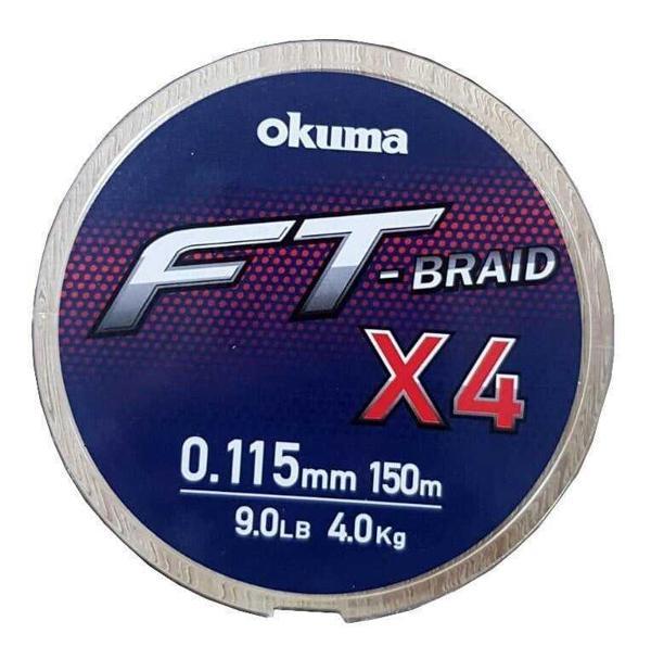 Okuma Ft-*4 Braided Line 150 mt Grey Örgü İp 0,205mm - Image 1
