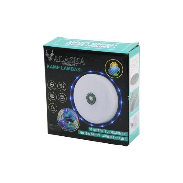 RGB SOLAR GÜNEŞ ENERJİLİ - TYPE-C ŞARJLI10MT DEKOR LAMBA - KAMP LAMBA FENER SUYA DAYANAKLI - MAKARAL - Image 1