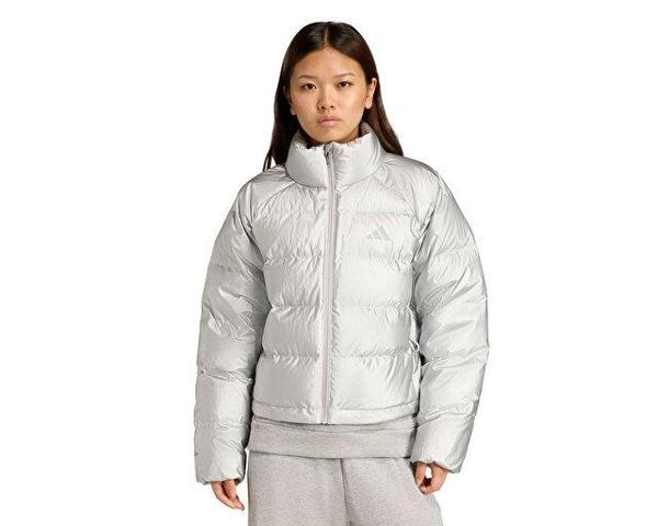 adidas W Holiday D Jkt Kadın Günlük Mont JM9197 Gri - Image 1