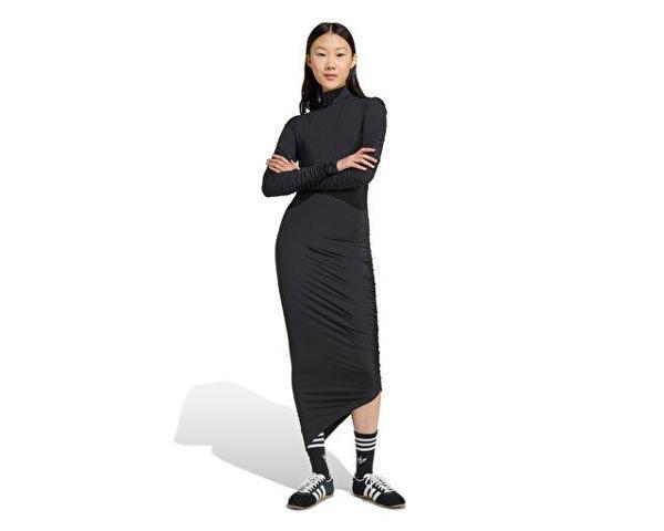 adidas Ruched Maxi Kadın Günlük Elbise JW2806 Siyah - Image 1