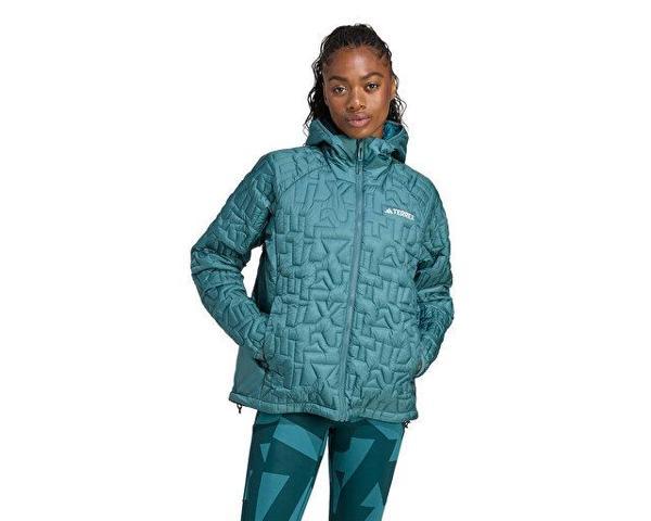 adidas W Terrex Xpr Lf Ho Jkt Kadın Outdoor Montu JL9806 Mavi - Image 1