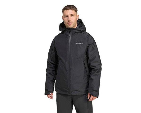 adidas Terrex Mt 3In1 Down Erkek Outdoor Mont JV6242 Siyah - Image 1