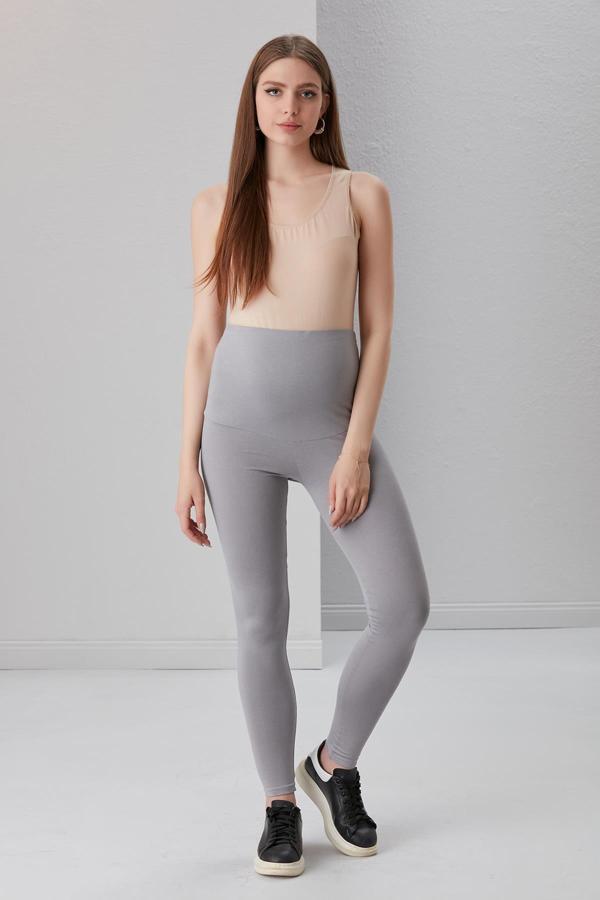 IŞŞIL 0500-Hamile Viskon Liycra Tam Boy Tayt - Image 1