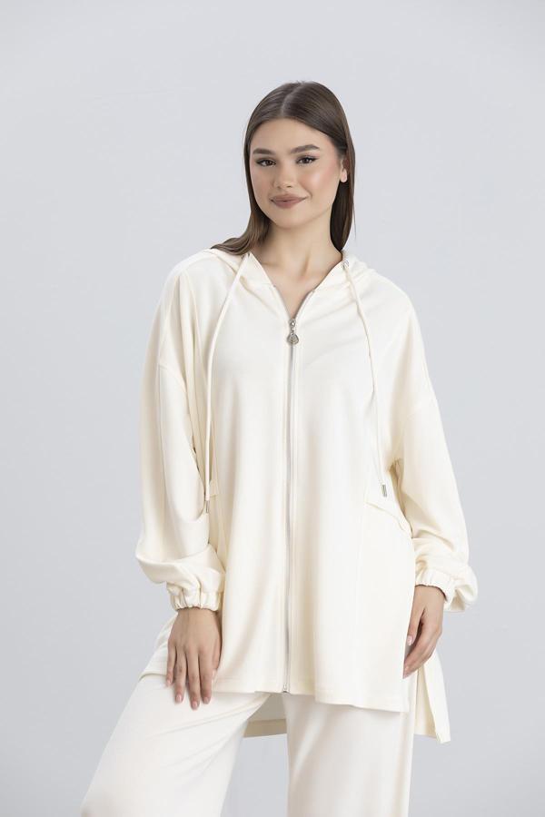 IŞŞIL 7003-Esnek Penye Kadın-Kız Sweatshirt Spor Takım - Image 1