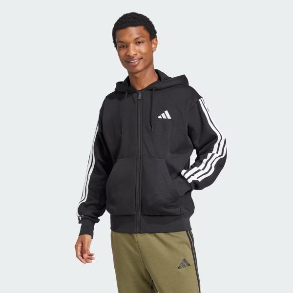 Adidas Essentials 3-Stripes Fleece Polar Erkek Eşofman Üstü JD1870 - Image 1