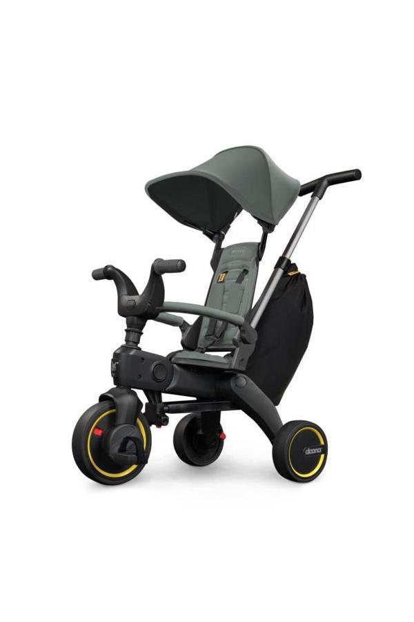 Liki Trike Tek Parça Katlanır 3 Tekerlekli Bebek Bisikleti S3 - Forest Grey - Image 1