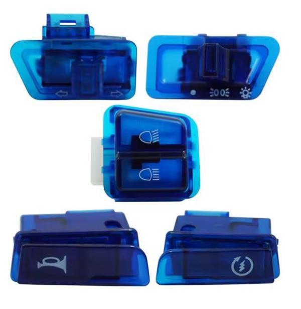 Mondial Düğme Seti (5Li) Mavi/Şeffaf Rs/Rmz/Ft - Image 1