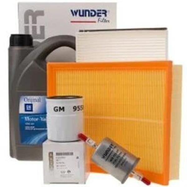 Opel Astra H 1.6 Twinport Periyodik Bakım Seti GM 10W40 Yağlı Wunder Marka - Image 1