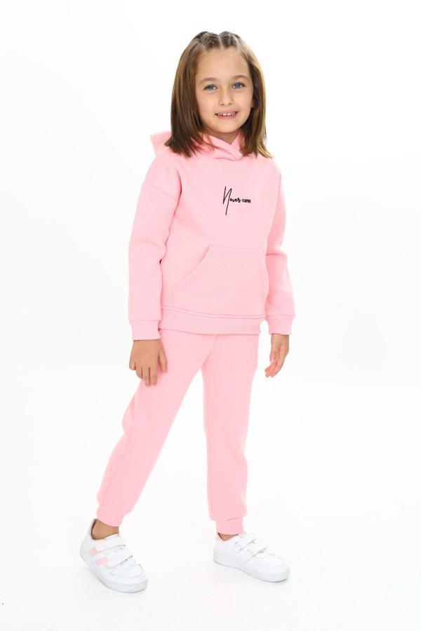 Toontoy Kız Çocuk Kapüşonlu Eşofman Takım - Image 1