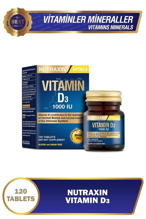 D3 Vitamini (1.000 IU)-120 Adet Tablet - Image 1