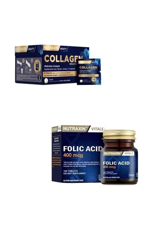 Collagen 30 Saşe 10000 Mg + Folik Asit Takviyesi 400 Mcg 100 Tablet - Image 1