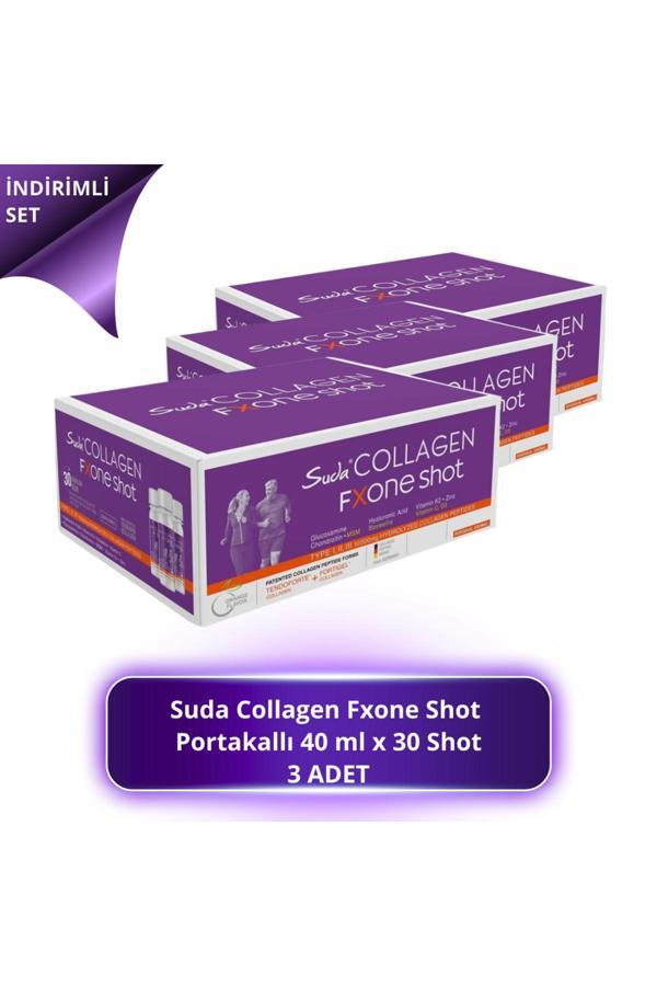 COLLAGEN Fxone Shot Orange 40 ml x 30 Shot - Portakallı 3 ADET - Image 1