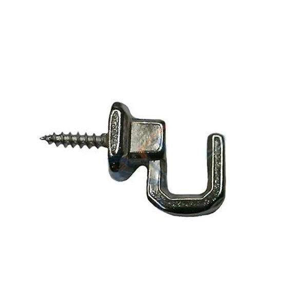 Vidalı Kanca, Askı Küçük - 15x18mm, Nikel - 1 Adet - Image 1