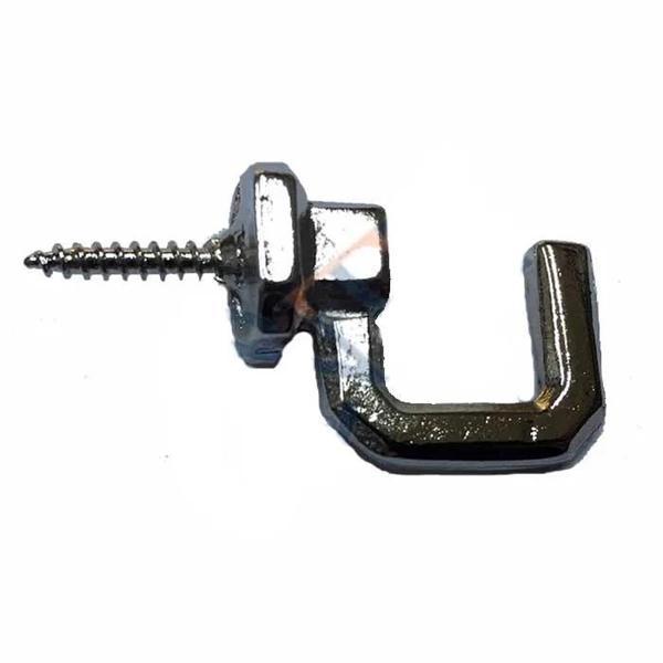 Vidalı Kanca, Askı Büyük - 15x23mm, Nikel - 1 Adet - Image 1