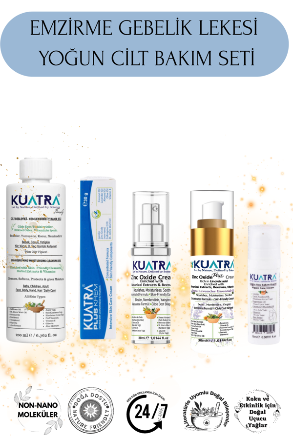 Kuatra Emzirme-pişik- Gebelik Lekesi- Yoğun Cilt Bakım Seti- Cildin Sevdiği Güçlü Formüller - Image 1