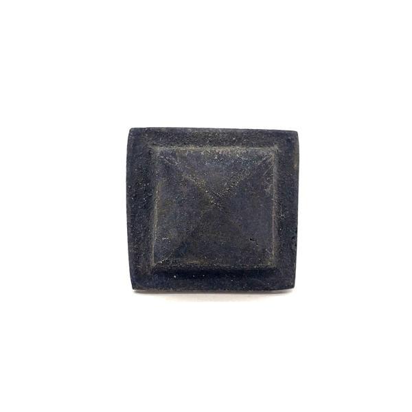 Antika Tarz Dekoratif Pirinç Flanşlı Piramit Kabara - 29 mm, Oksit - Image 1