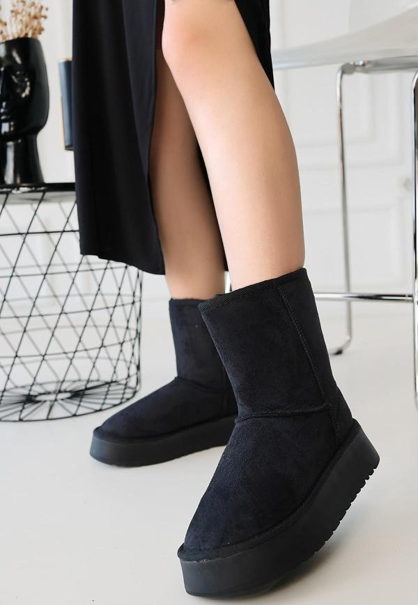 Sophia Siyah Süet Bot - Image 1