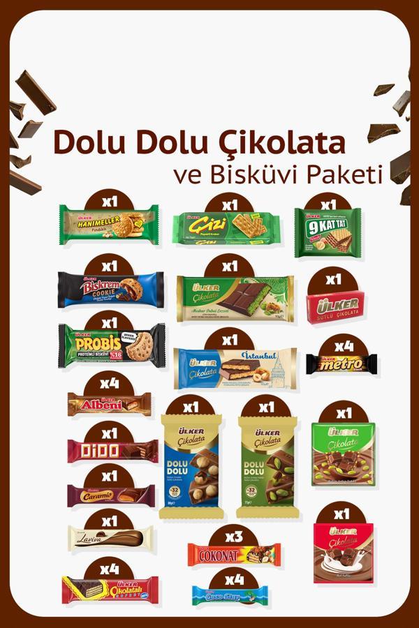 Dolu Dolu Çikolata ve Bisküvi Paketi - Image 1