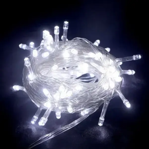 10m 100 LED Boncuk Lamba Beyaz Işık - Image 1