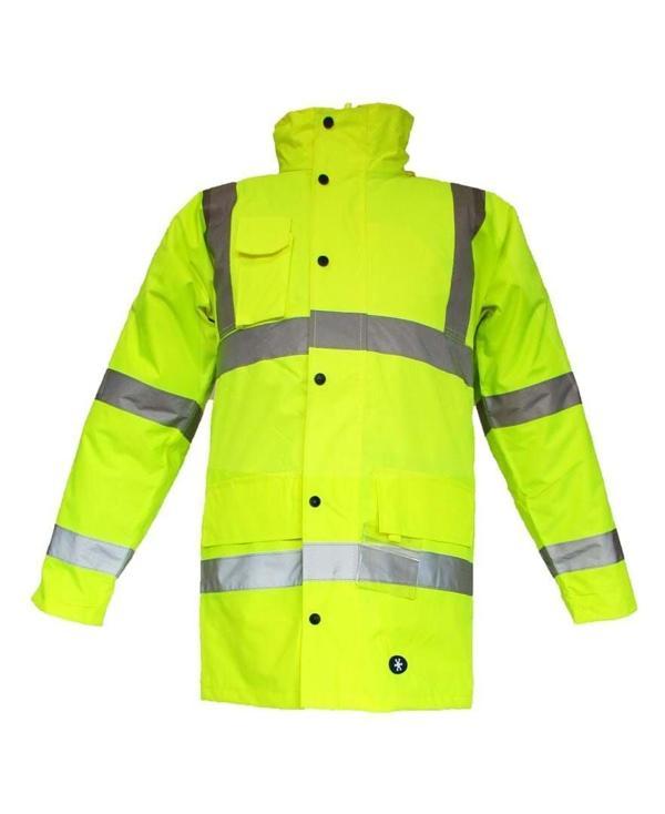 JUNIOR JN1011-P (3XL) SARI WATERPROOF POLARLI FOSFORLU OXFORD  PARKA - Image 1