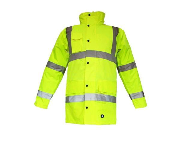 JUNIOR JN1011 XXXL Sarı Waterproof Fosforlu Oxford Parka - Image 1