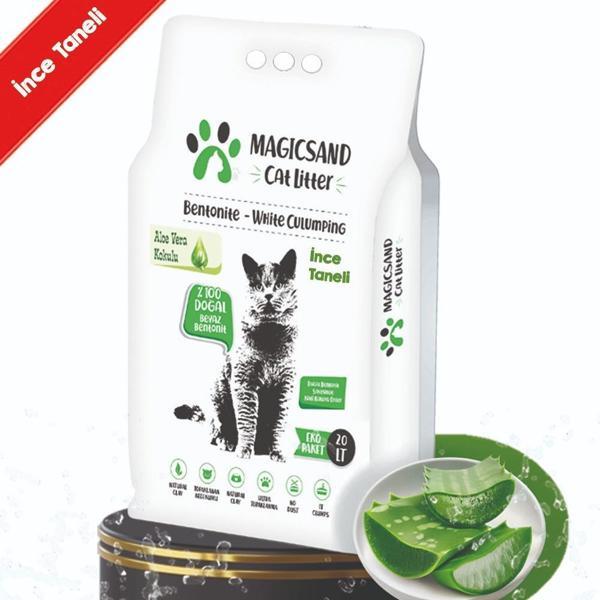 magicsand Cat Litter Aloe Vera Kedi Kumu 20 Lt Ince Taneli - Image 1