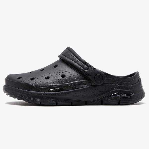 Skechers Airch Fit Foamies Valiant Mens Sandals Erkek Günlük Terlik Siyah - Image 1