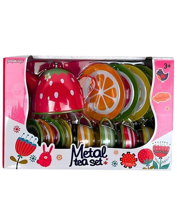 Şimşek Toys Metal Çay Seti Meyve Desen 620 C10 - Image 1