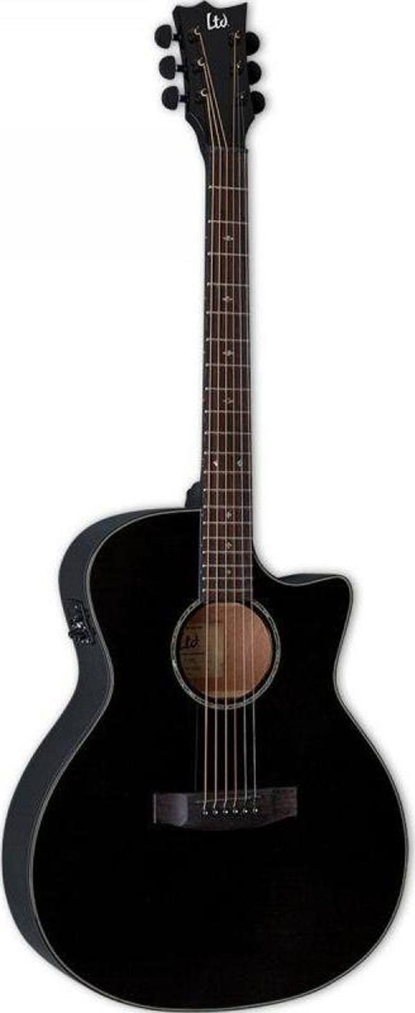 ESP LTD A-300E Siyah Elektro Akustik Gitar - Image 1