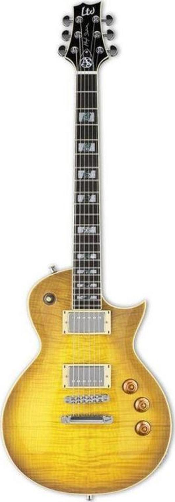 ESP LTD Alex Skolnick Lemon Burst Elektro Gitar - Image 1