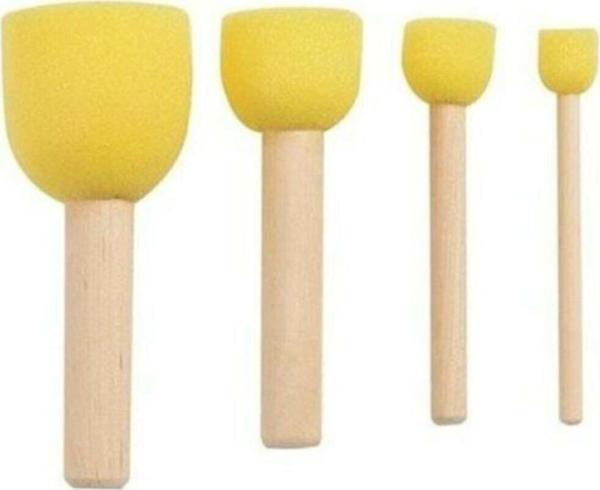 Cenov Art Pon Pon Sünger Fırça Seti 4'lü Tampon P.f - Image 1