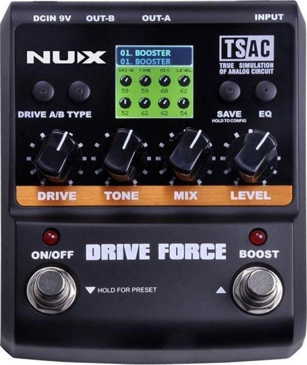 NUX Drive Force Overdrive ve Distortion Pedalı - Image 1