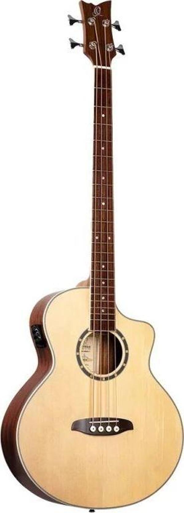 Ortega D7CE-4 Deep Series 7 Medium Scale Akustik Bas Gitar (Natural) - Image 1