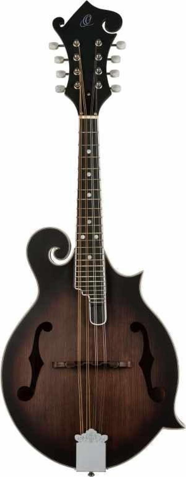 Ortega RMF30-WB F-style 8 Telli Mandolin (Satin Whiskey Burst) - Image 1