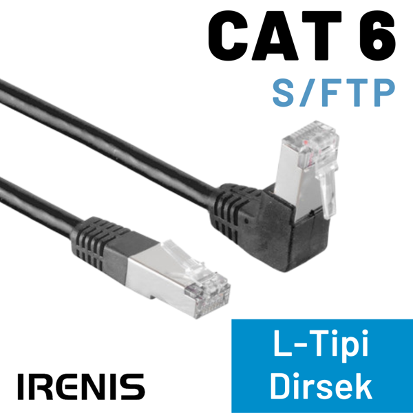 IRENIS 20 Metre CAT6 S/FTP Dirsek Kablo - Image 1