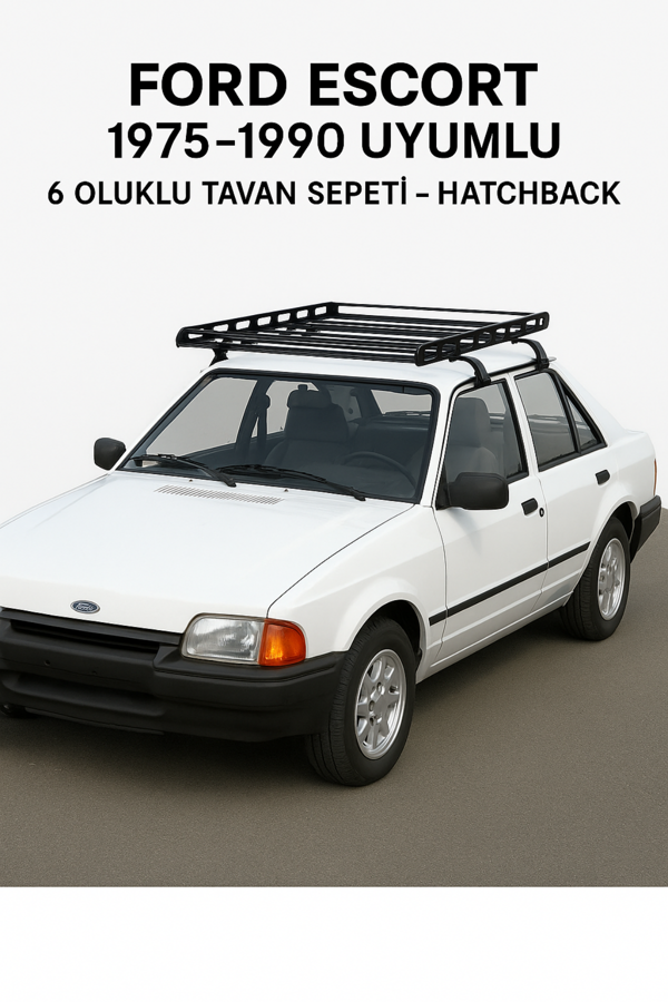 Ford 1975-1990 Uyumlu 6 Oluklu Tavan Sepeti - Hatchback - Image 1