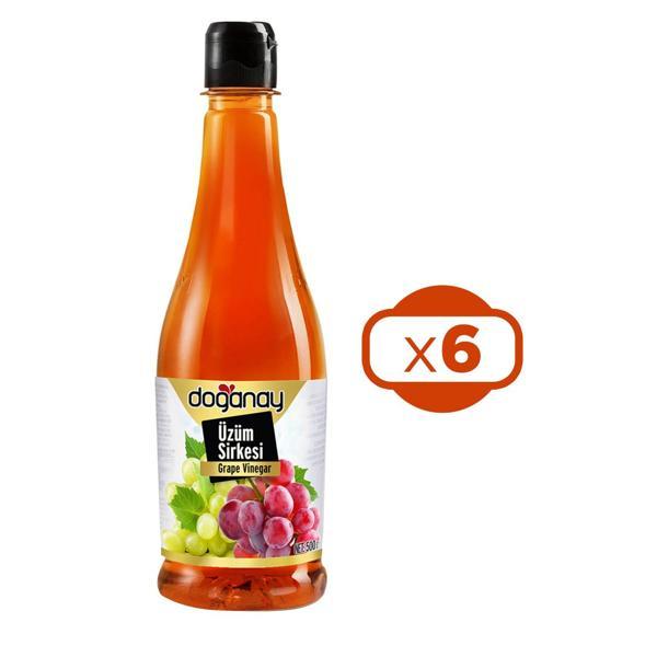 Doğanay Üzüm Sirkesi Pet 500 ml x 6 Adet - Image 1