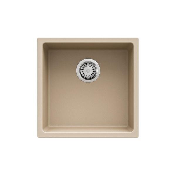 Real Stone Steep 40x40 Krem Granit Mutfak Eviyesi - Image 1