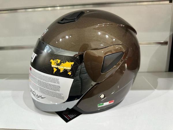 Kask Sw-733 Yarım Aynalı Camlı KAHVERENGİ - Image 1